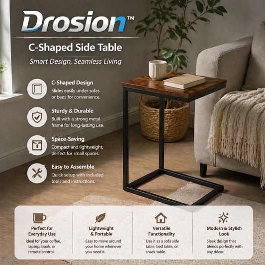 C-Shaped Side Table