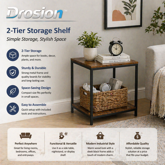 2-Tier Storage Shelf